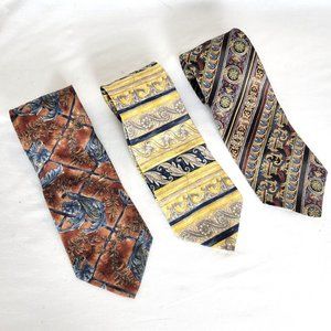 BILL BLASS Lot of Three 100% Silk Neck Ties